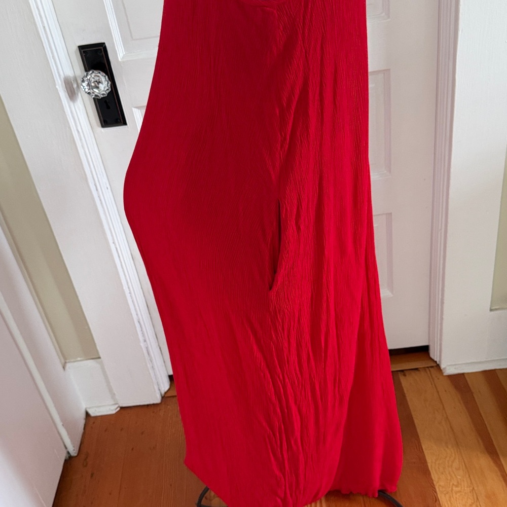 Lovestitch Gauzy Red Maxi‎ Dress M/L - Picture 4 of 9
